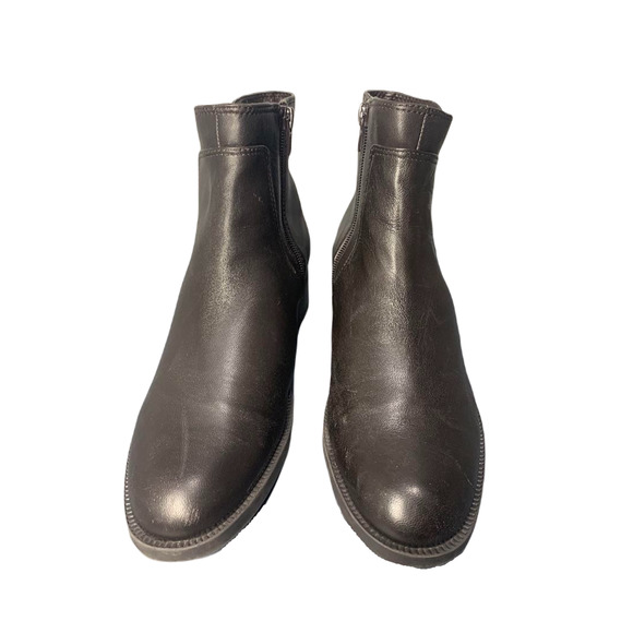 Easy Spirit Womens Brown Leather Ankle Boots With Buckle Detail Size 6.5M - Picture 2 of 8